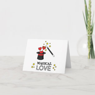 Carte Amour Magique - Noir
