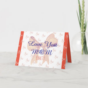 Carte Amour Maman Élégant Simple Moderne Fête des mères