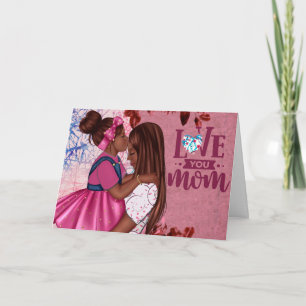 Carte Amour Maman Mère et Enfant Fête des Mères