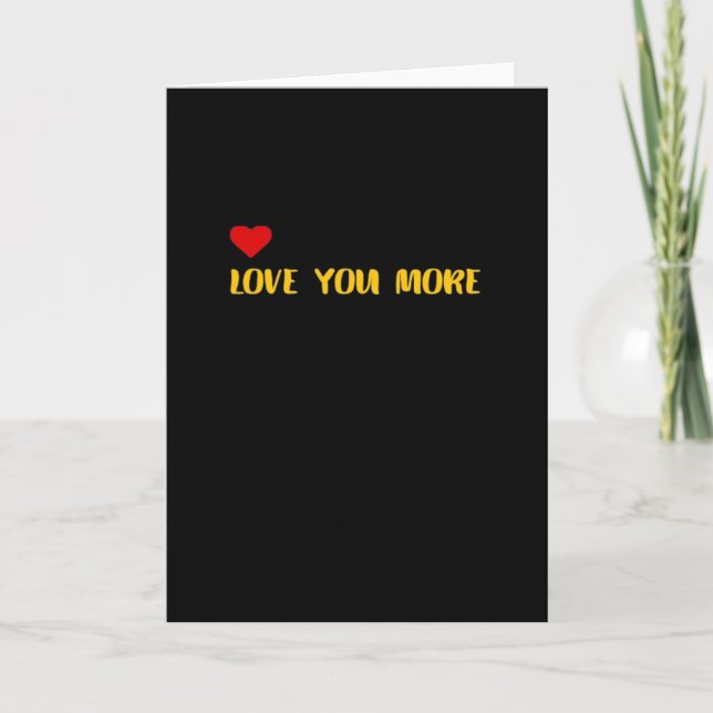 Carte Amour Plus Contraste Couleur Moderne Vue  (Devant)