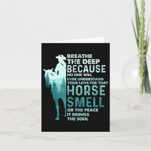 Carte Amour Pour Cette Odeur De Cheval - Equestre Horseb