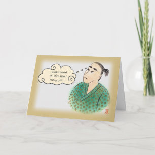 Carte Amour pour Lui de Mec Japonais en Yukata 2