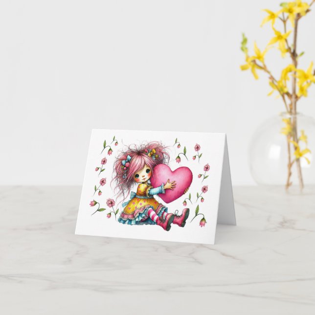 Carte Amour Précieux Toutes Occasions (Fleur jaune)