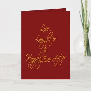 Carte Amour Rire Et Heureux À Tout Jamais Romantique