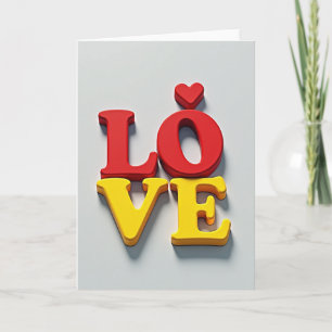 Carte Amour Romantique Gras