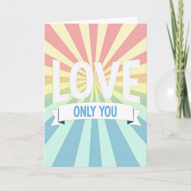 Carte Amour Romantique Rien Que Toi (Devant)