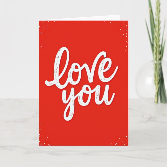 Carte Amour Romantique Vous Tachetée (Devant)