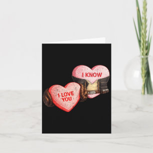 Carte Amour - savoir - drôle sci-fi Saint-Valentin espac