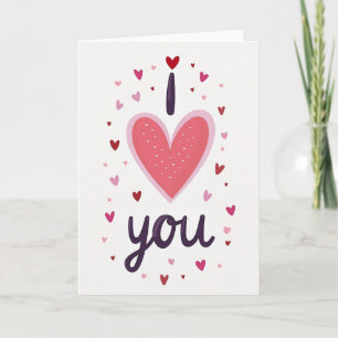 Carte amour texture paillettes