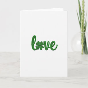 Carte Amour Trèfle Émeraude