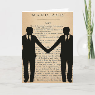 Carte Amour vintage et mariage Longfellow l'épousant gai