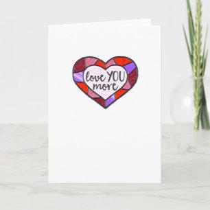 Carte Amour Vous Plus Verre Coloré Cœur Mosaïque Artisti