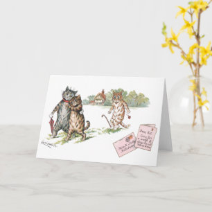 Carte Amour Vrai par Louis Wain Blank