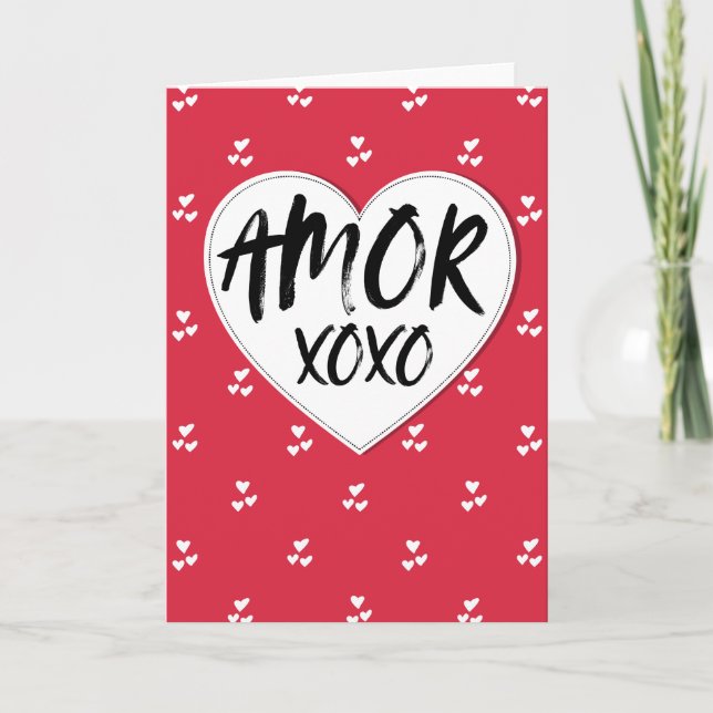 Carte Amour xoxo (Devant)