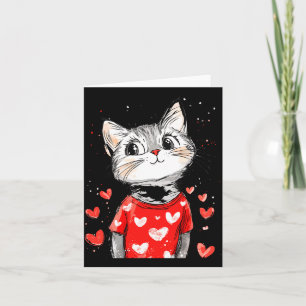 Carte Amoureuses de Chats Cœur Filles Chatons Fête des A