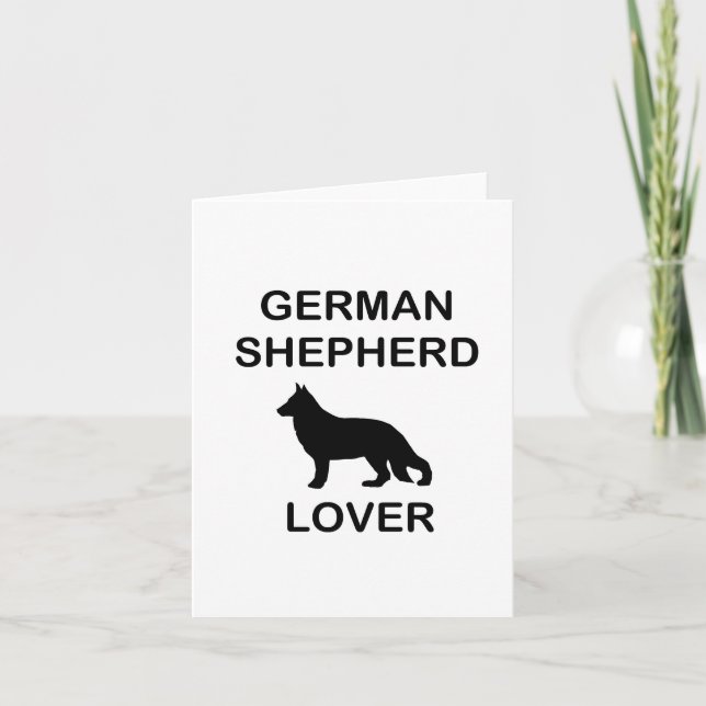Carte amoureux de berger allemand (Devant)