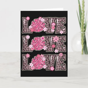Carte Amoureux de Cheerleading Tenue Femmes Enfants Mign