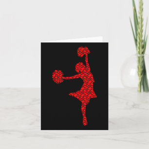 Carte Amoureux de Cheerleading Voeux de la Saint-Valenti