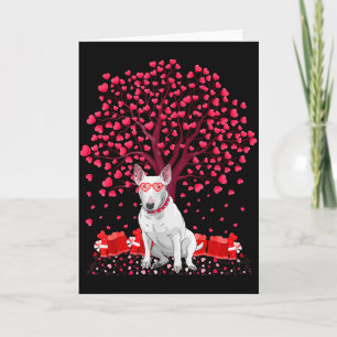 Carte Amoureux de chien Bull Terrier Drôle de Saint-Vale