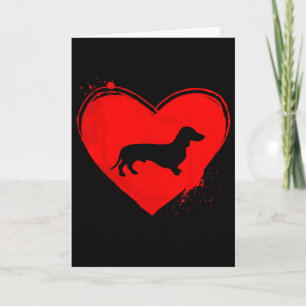 Carte Amoureux de chiens de forme de coeur de chien Dach