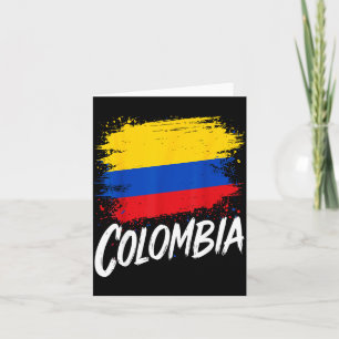Carte Amoureux de Colombie Drapeau colombien