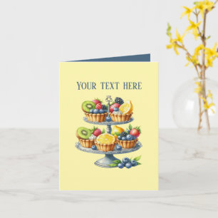 Carte Amoureux de cupcakes mignons personnalisables