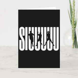 Carte Amoureux de foot Siuuu Cadeau pour les garçons des