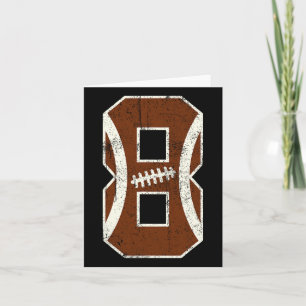 Carte Amoureux de football pour 8e anniversaire Bdy garç