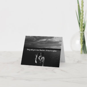 Carte Amoureux de la flamme éternelle Soulmate Love You 