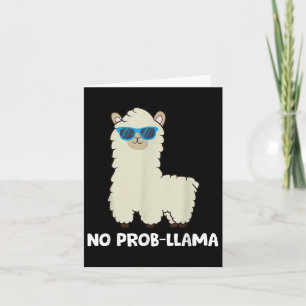 Carte Amoureux de Lama - Pas de Lama Alpaga Pas de Probl
