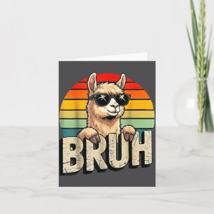 Carte Amoureux de lama Piñata Bruh Nation lama