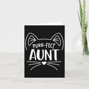 Carte Amoureux de les chats de cadeaux de la tante Purr-