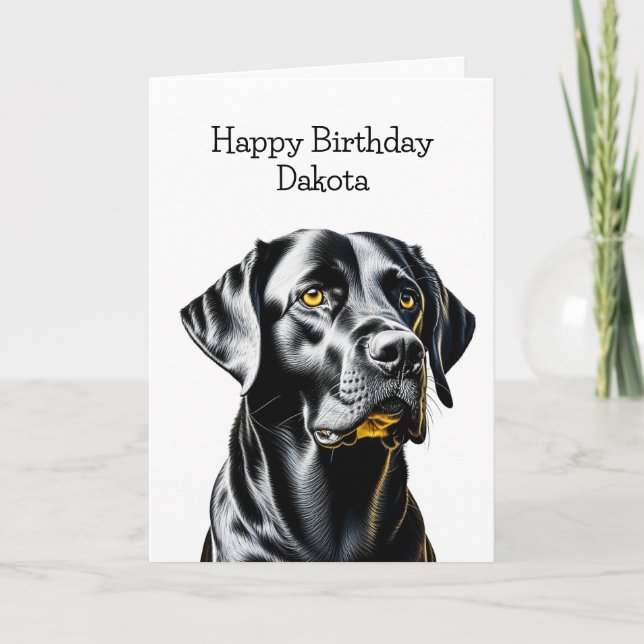 Carte Amoureux de les chiens du Black Lab | Anniversaire (Devant)