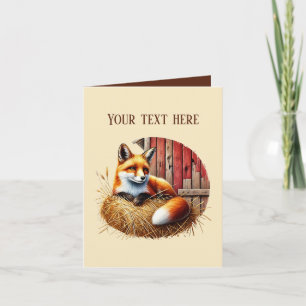 Carte Amoureux de renards mignons ajoutez du texte 