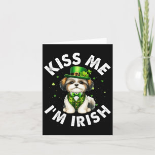 Carte Amoureux de Shih Tzu Embrassez-moi Je suis Irlanda