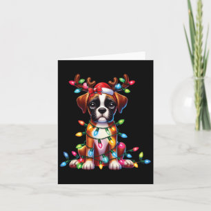 Carte Amoureux des animaux de compagnie Boxer mignon Ren