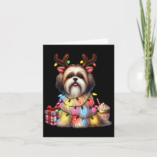 Carte Amoureux des animaux de compagnie Chiens Shih Tzu  (Devant)