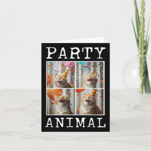 Carte Amoureux des chats Animal Thème Happy Chat Anniver