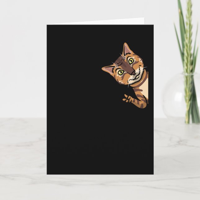 Carte Amoureux des chats de Bengal Cat Leopard (Devant)