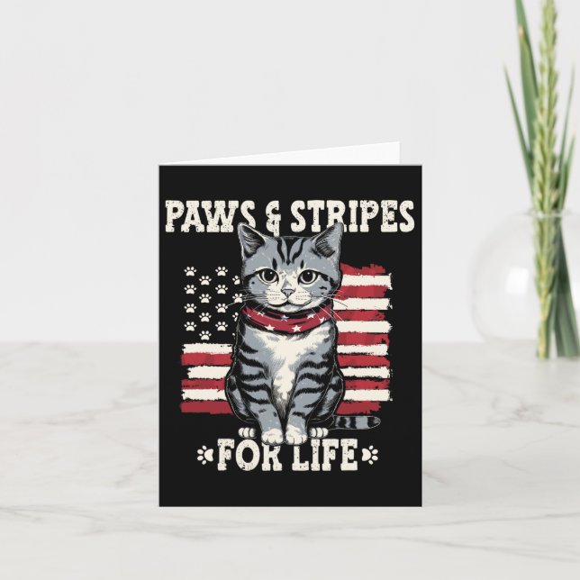 Carte amoureux des chats du 4 juillet (Devant)