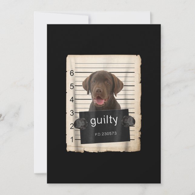 Carte Amoureux des chiens | Chocolat de culpabilité Labr (Devant)