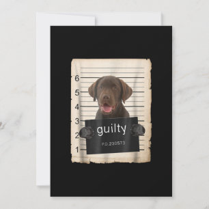 Carte Amoureux des chiens Chocolat de culpabilité Labr