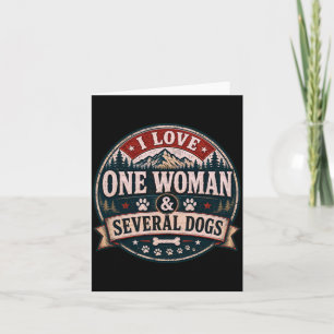 Carte Amoureux des chiens drôles sarcastiques Amour d'un