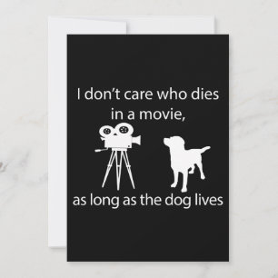 Carte Amoureux des chiens Peu m'importe qui meurt dans