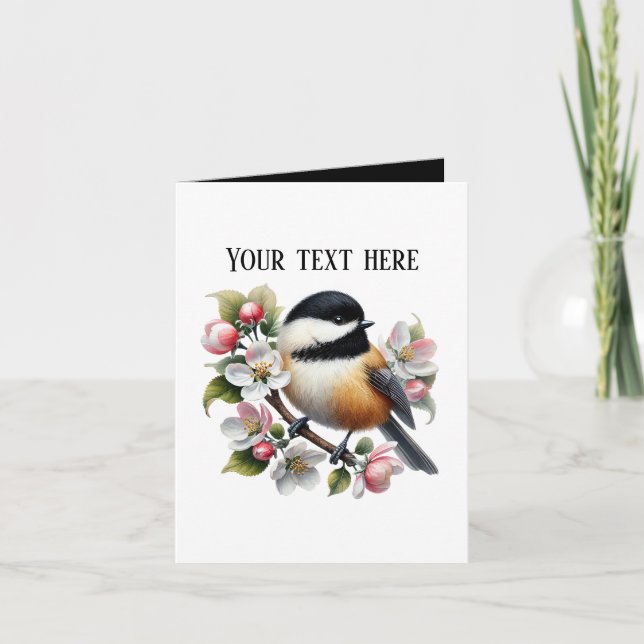 Carte Amoureux des mésanges mignonnes  (Devant)