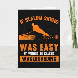 Carte Amoureux des vagues Sports Slalom Skiing Était fac
