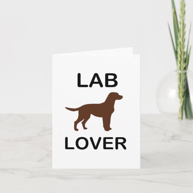 Carte amoureux du labrador (Devant)