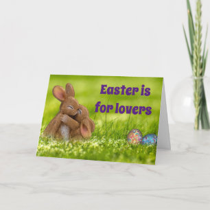 Carte Amoureux du Lapin de Pâques