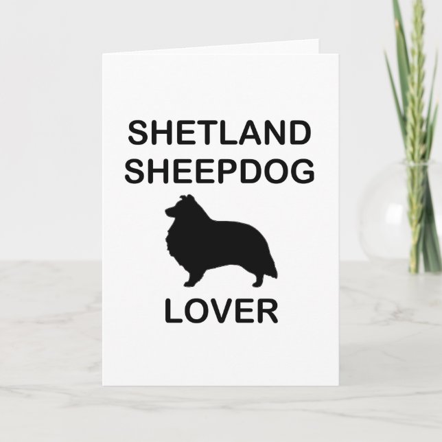 Carte Amoureux du Shetland Sheepdog (Devant)