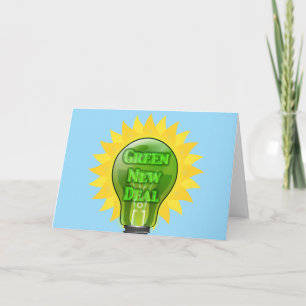 Carte Ampoule verte New Deal